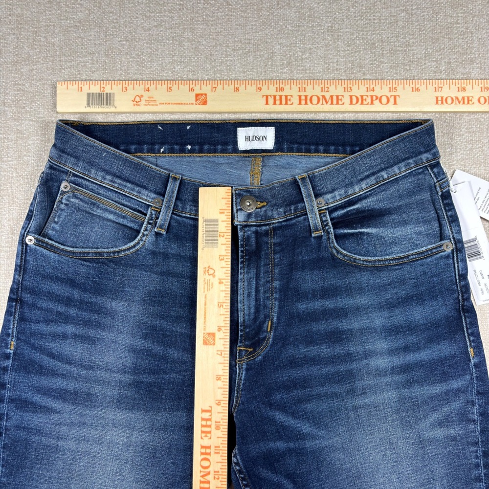 Hudson Blake Slim Straight Mens Jeans Size 33 Dark Indigo Blue NM275ZTM8 NWT - Picture 5 of 7